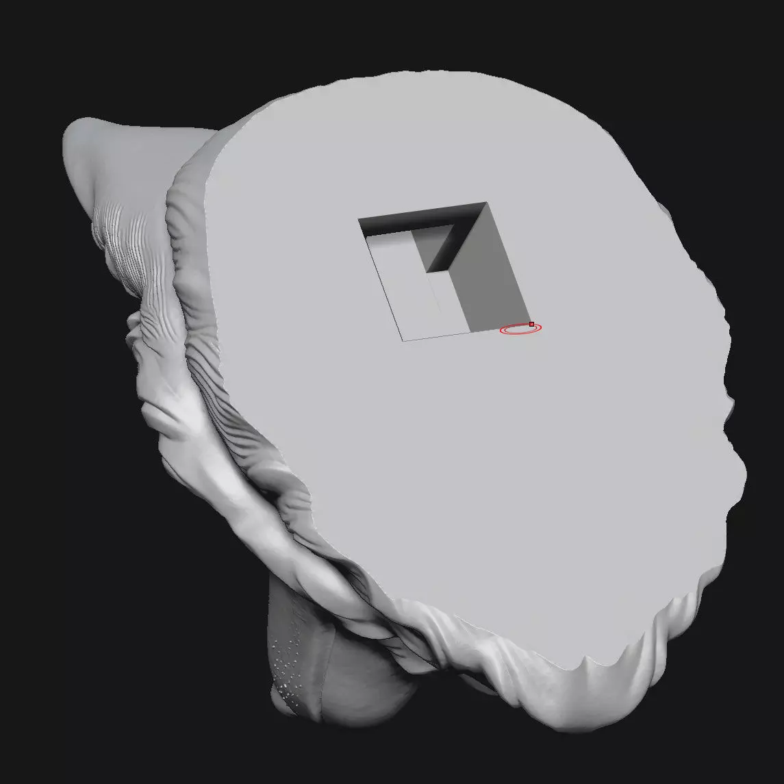 wolf sculpture 3D print model_7