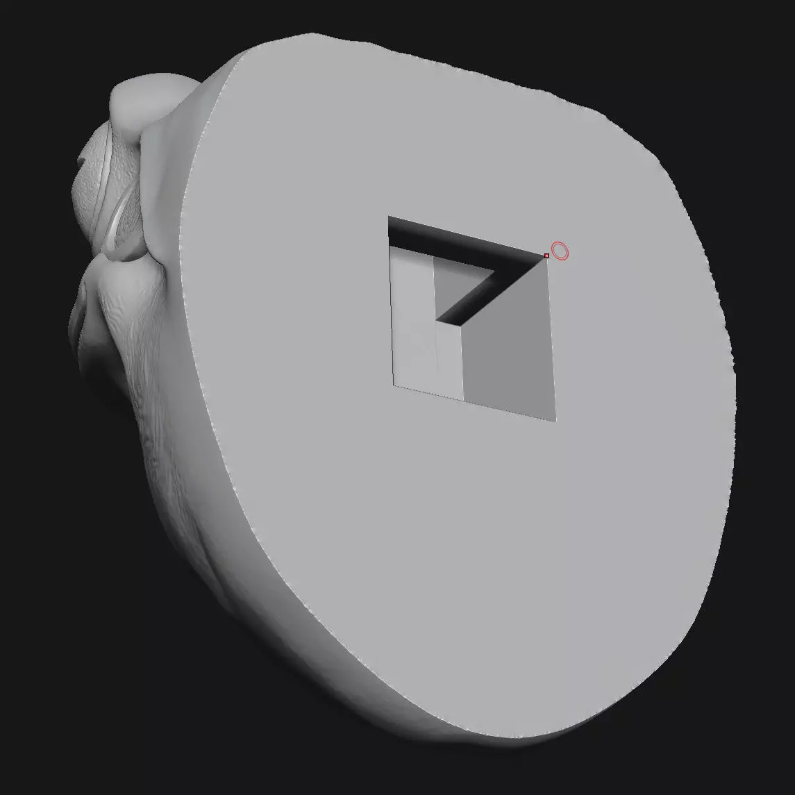 Frog sculpture 3D print model_6