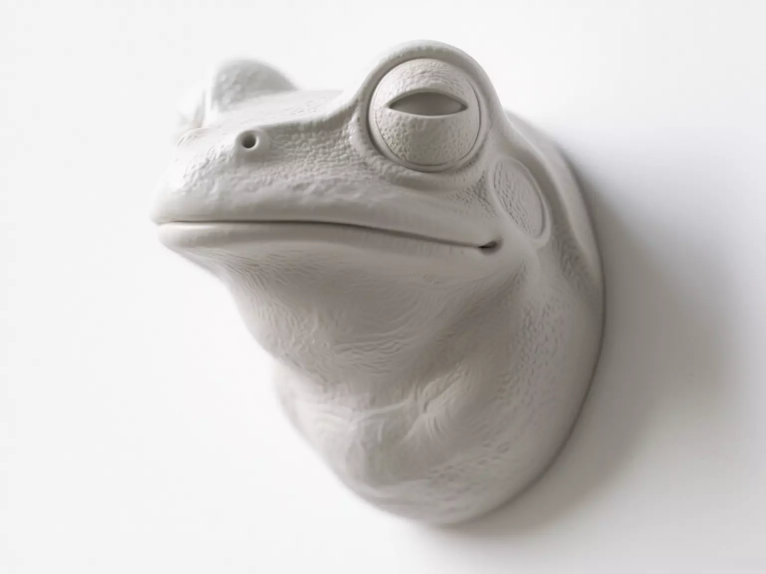 Frog sculpture 3D print model_0