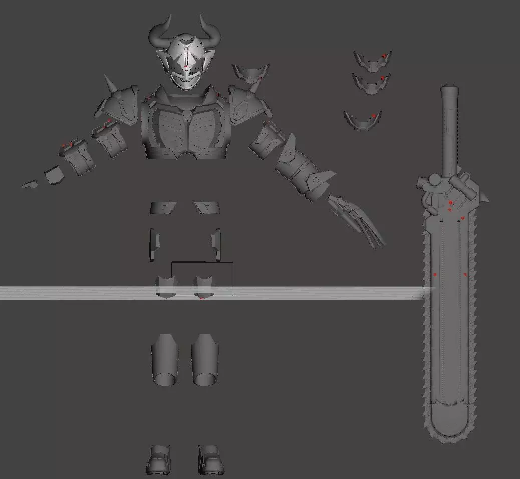 Buffa cosplay suit wearable 3D print model_0