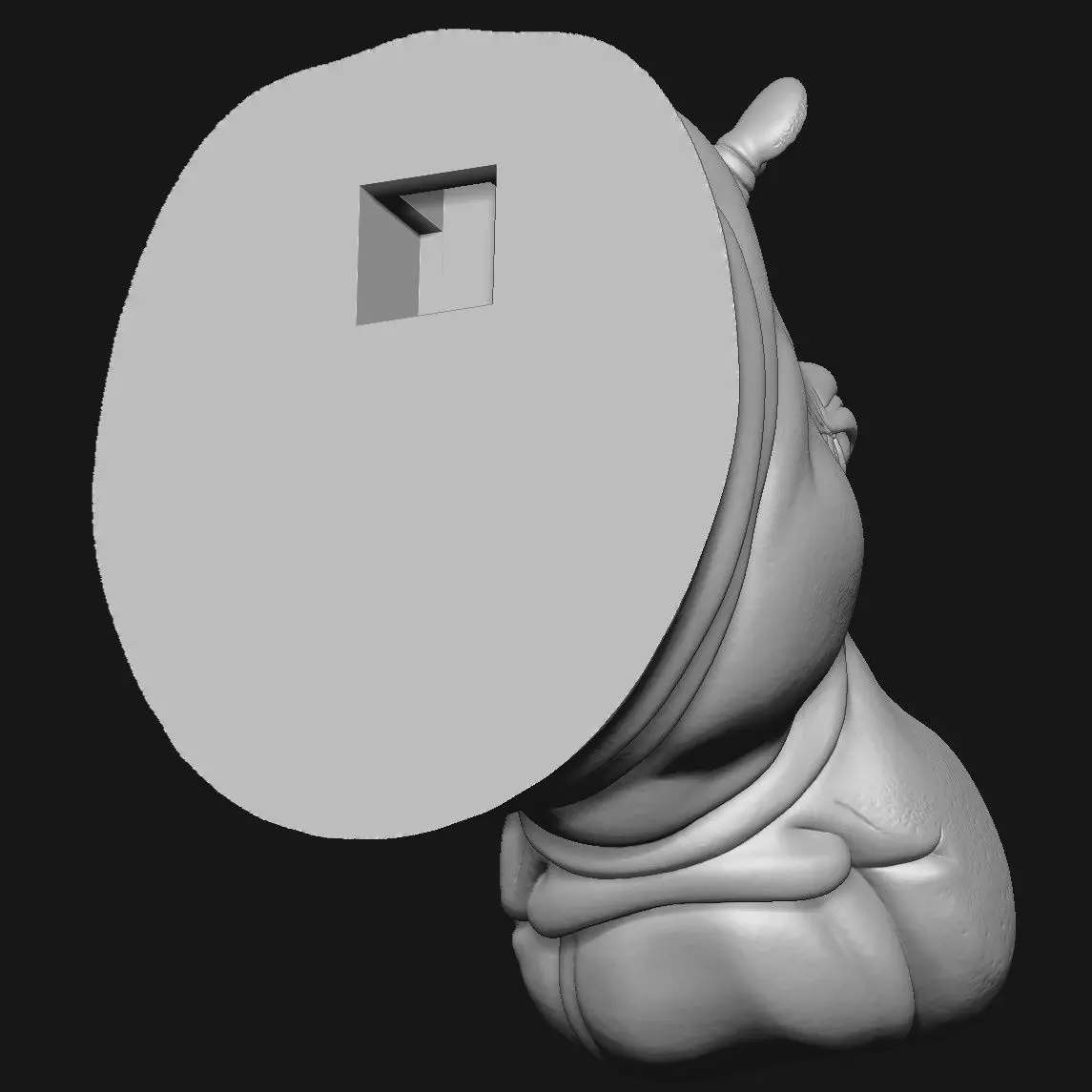 Hippopotamus 3D print model_9