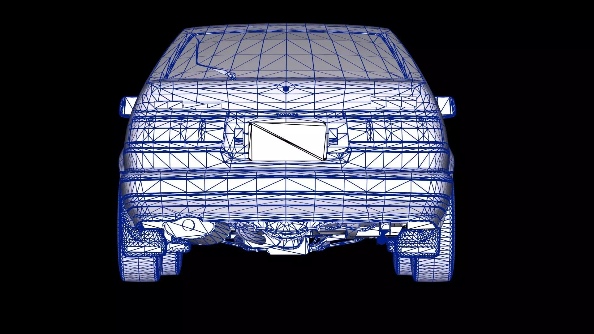 Initial D Takumi Toyota AE86 Trueno GT-Apex  Low-poly 3D model_20