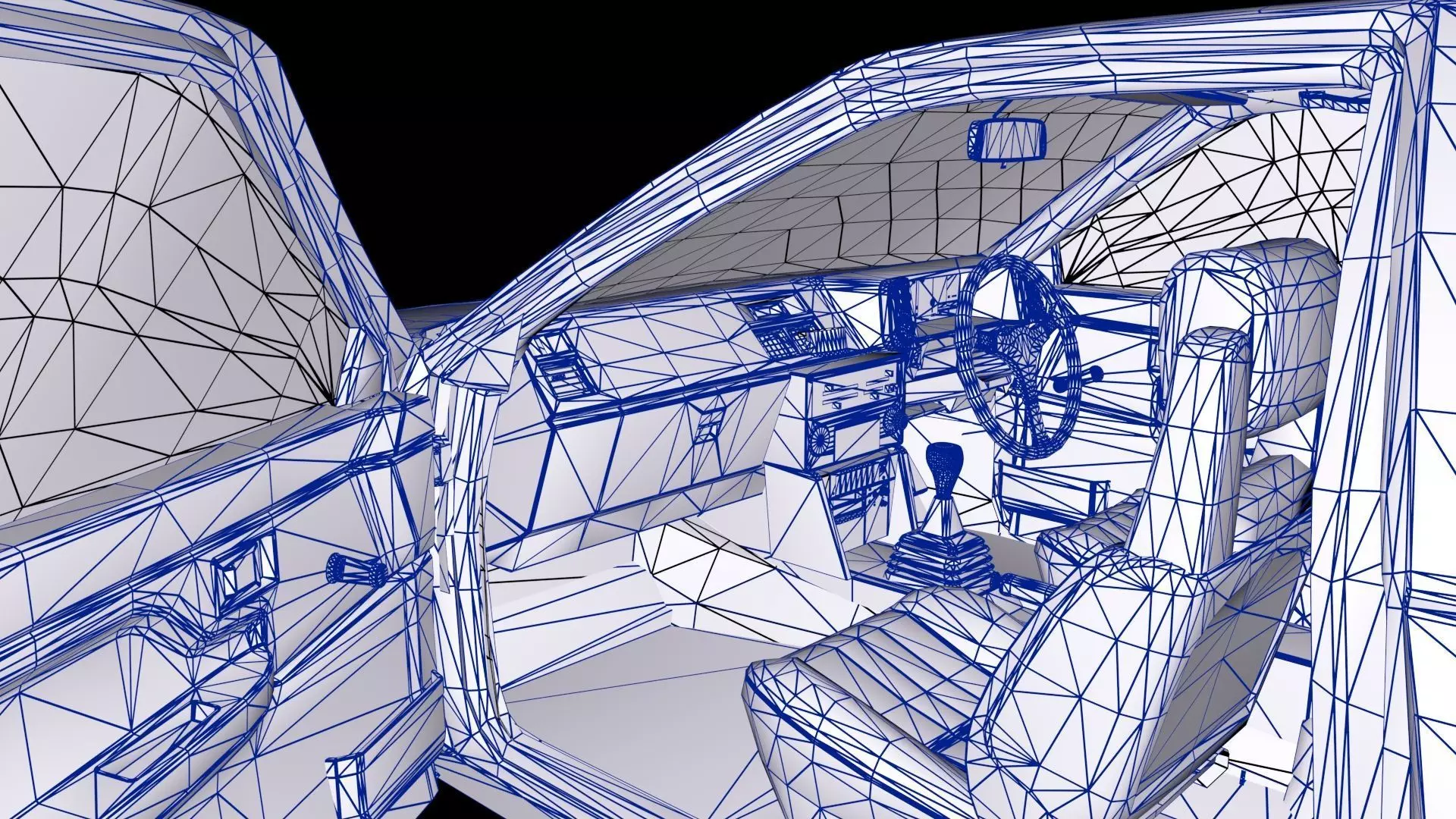 Initial D Takumi Toyota AE86 Trueno GT-Apex  Low-poly 3D model_24