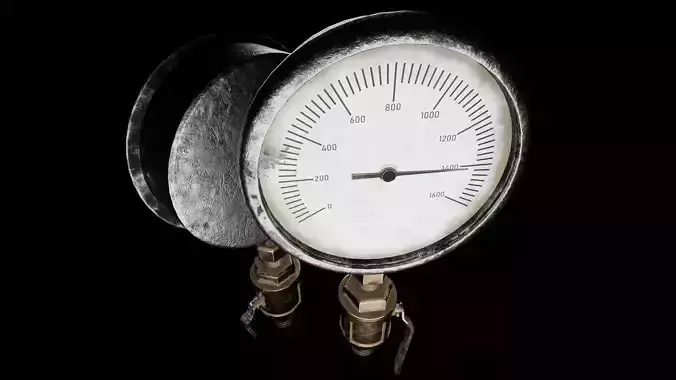 Manometer pressure guage or meter 3d model