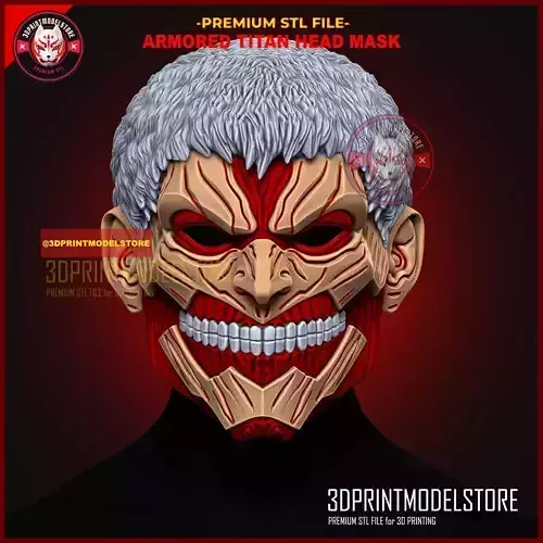 Armored Titan Head Mask - Reiner Attack on Titan Cosplay Helmet
