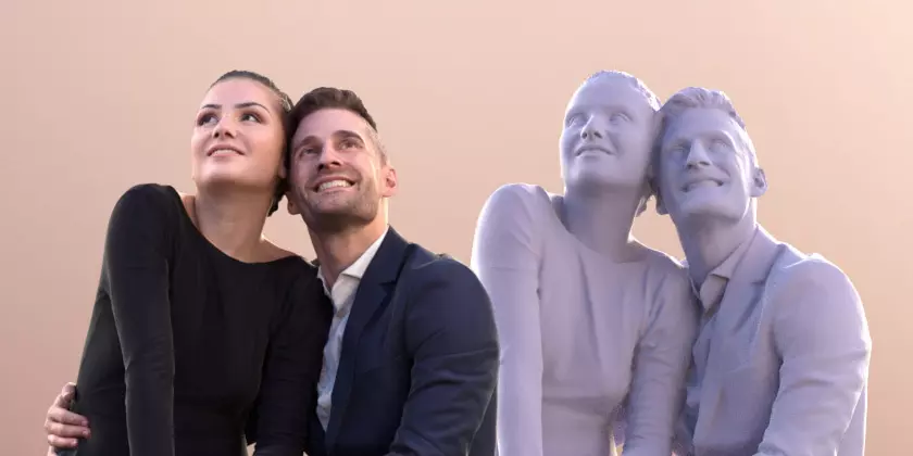 Sheona And Tony 10628 Sitting Elegant Couple Free 3D model_0