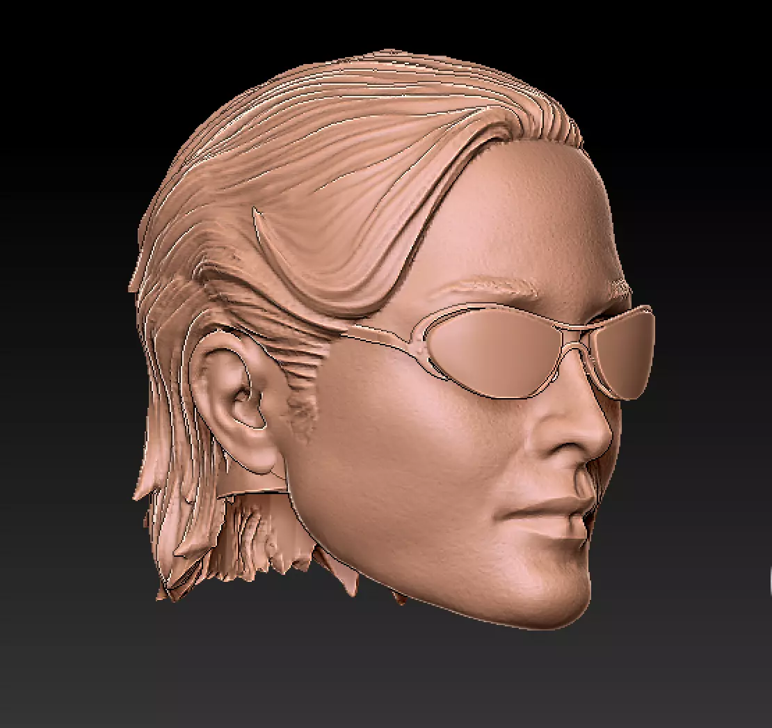 Carrie Anne Moss as Trinity 3D print model_7