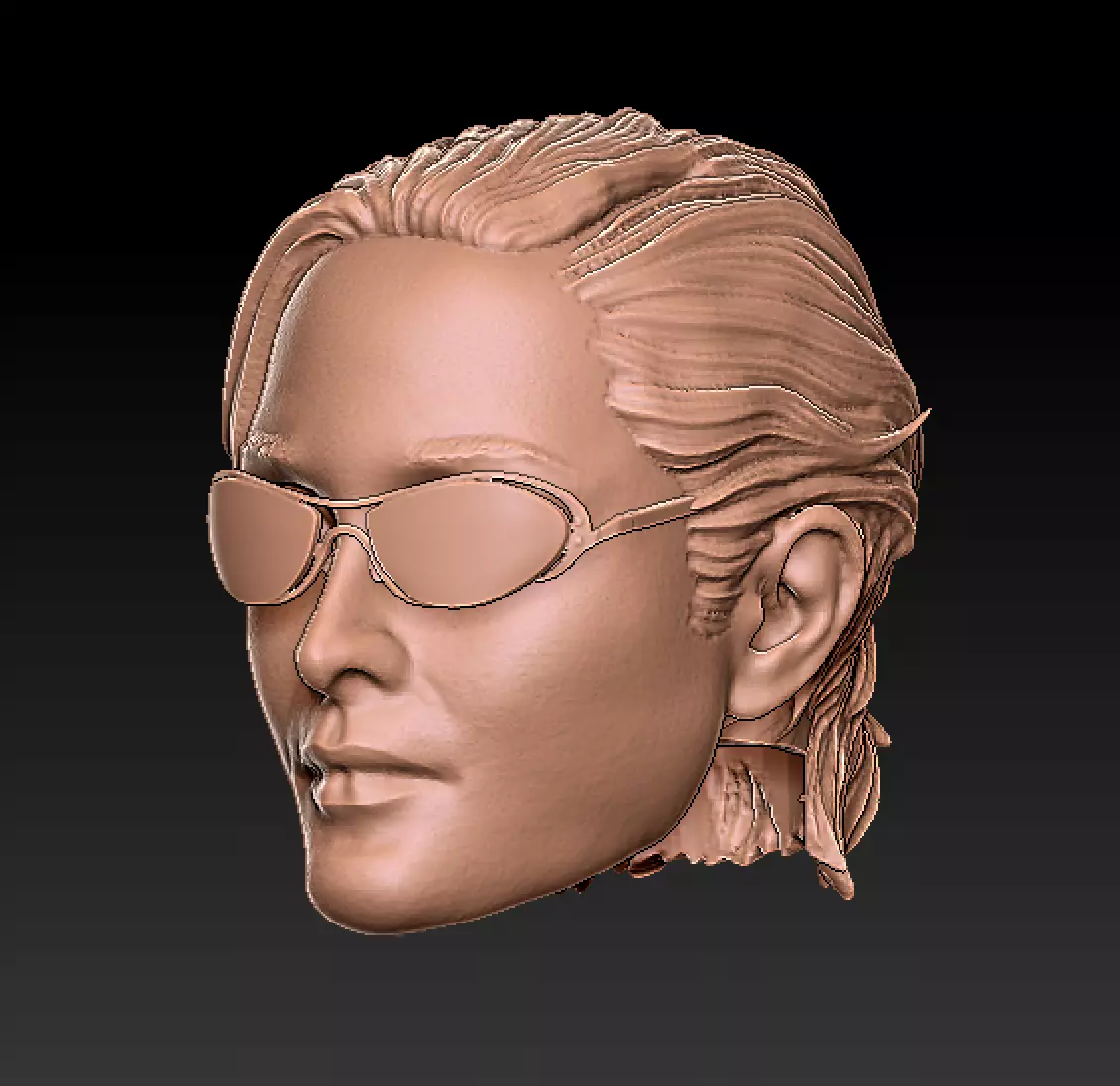 Carrie Anne Moss as Trinity 3D print model_6