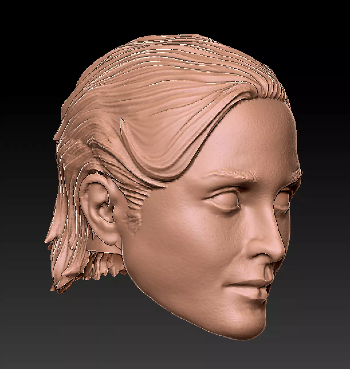 Carrie Anne Moss as Trinity 3D print model_3