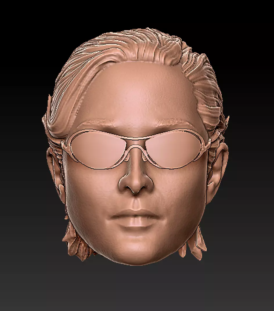 Carrie Anne Moss as Trinity 3D print model_5