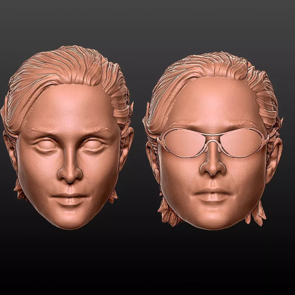 Carrie Anne Moss as Trinity 3D print model_0