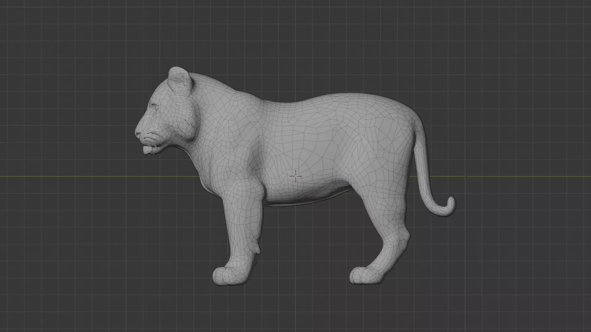 Sumatera Tiger Miniature Low-poly 3D model_8