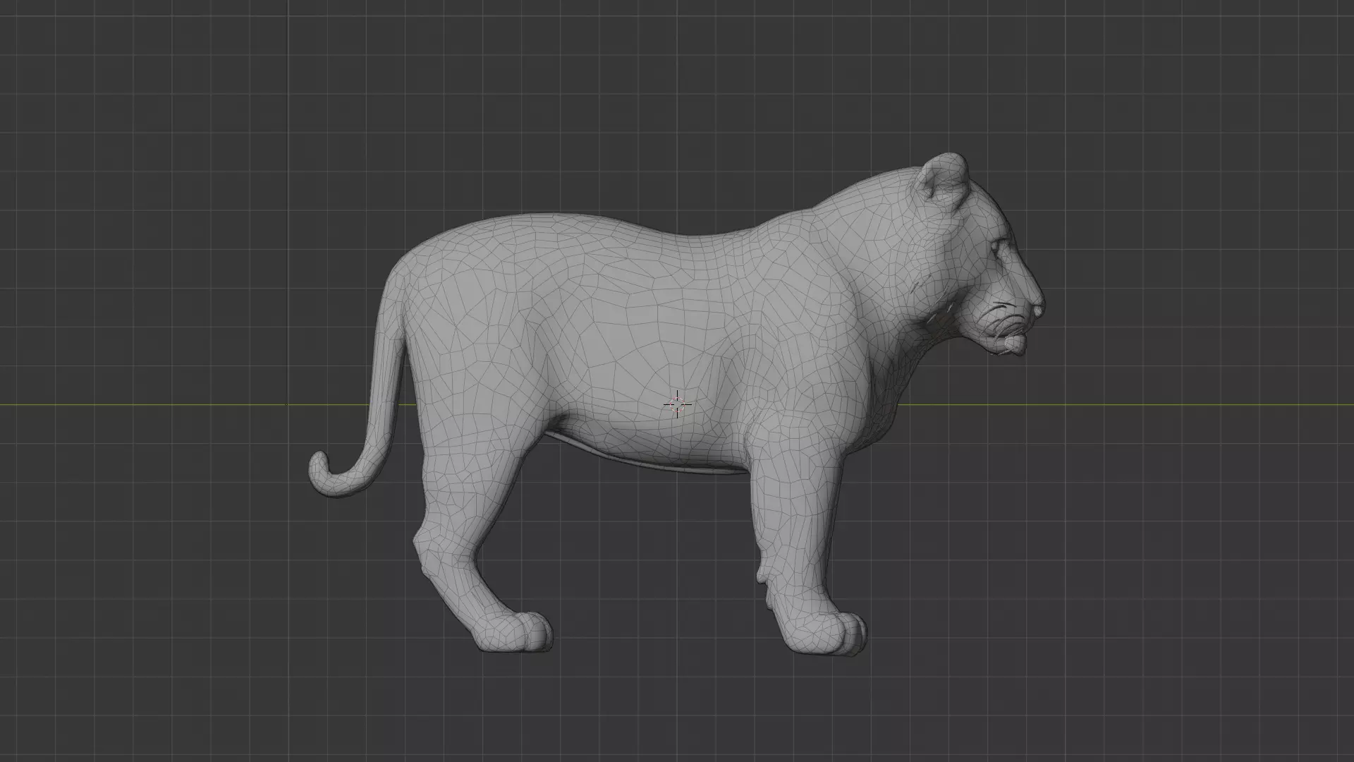 Sumatera Tiger Miniature Low-poly 3D model_9