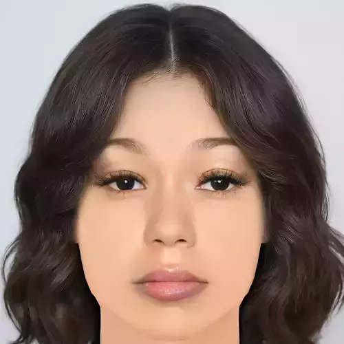 Coi Leray Head - No Hair - Low poly head for game