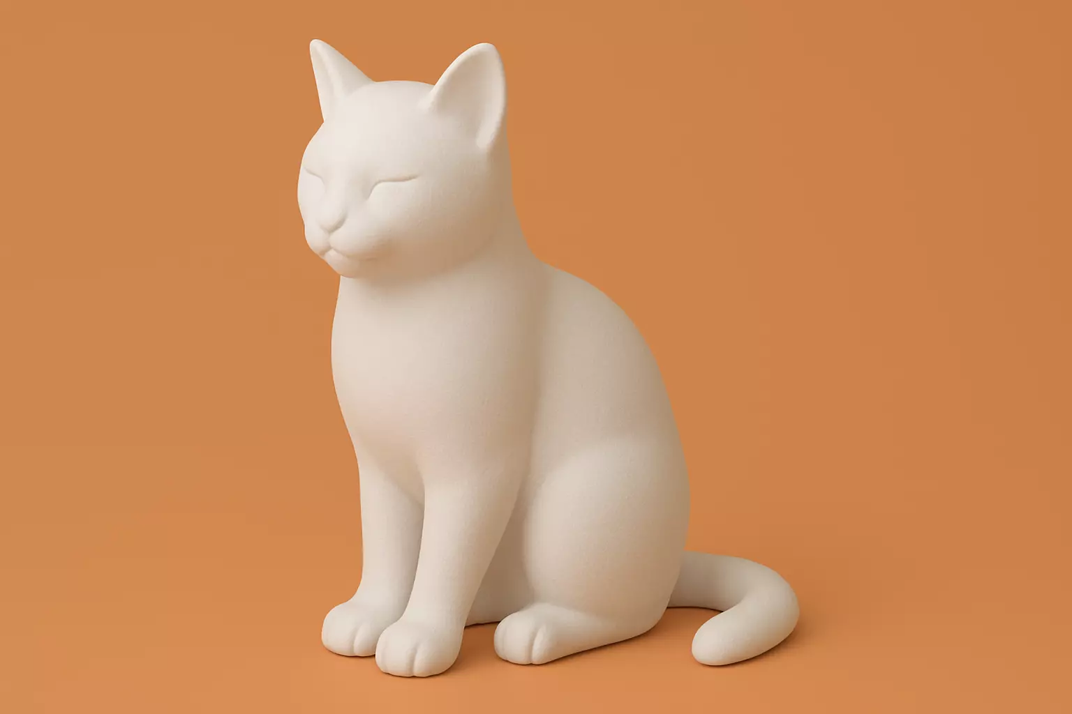 Cat Animal Figure 3D print model_0