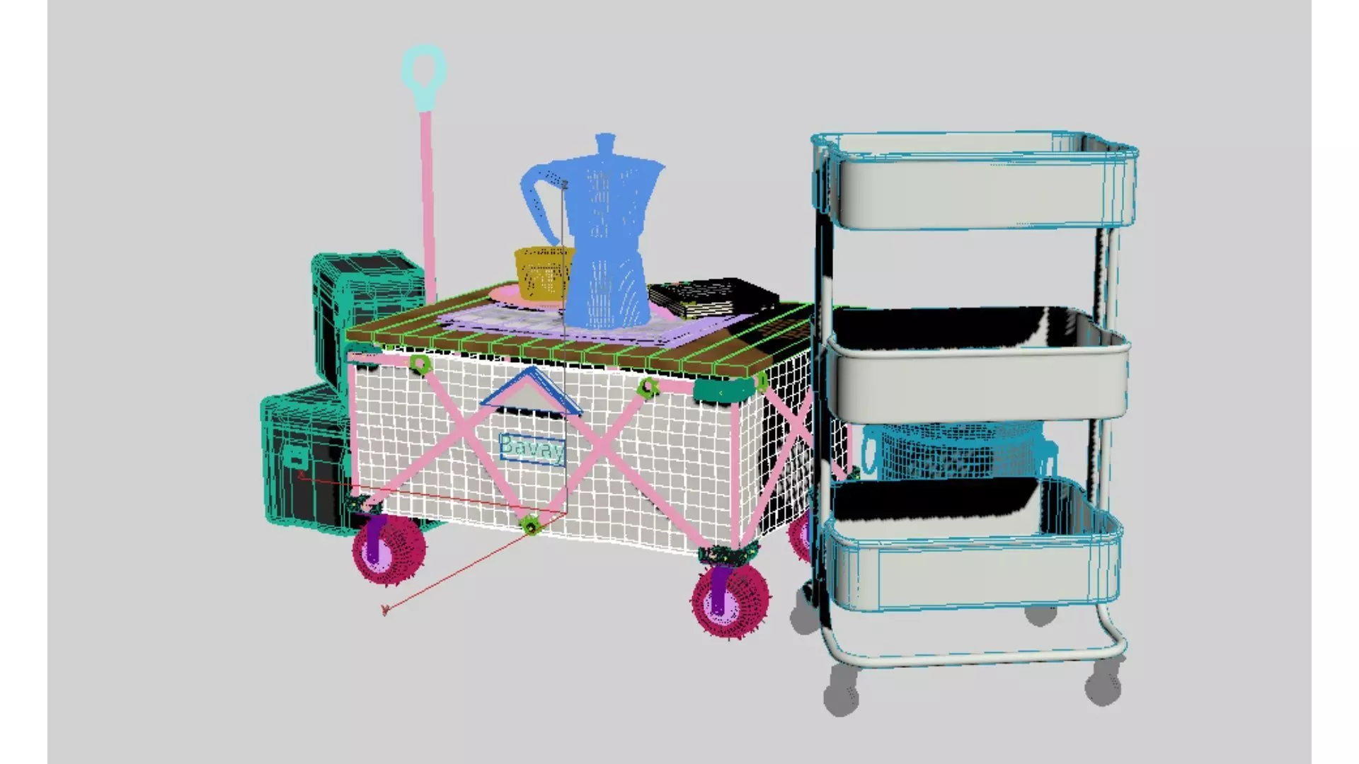 outdoor gear Low-poly 3D model_3