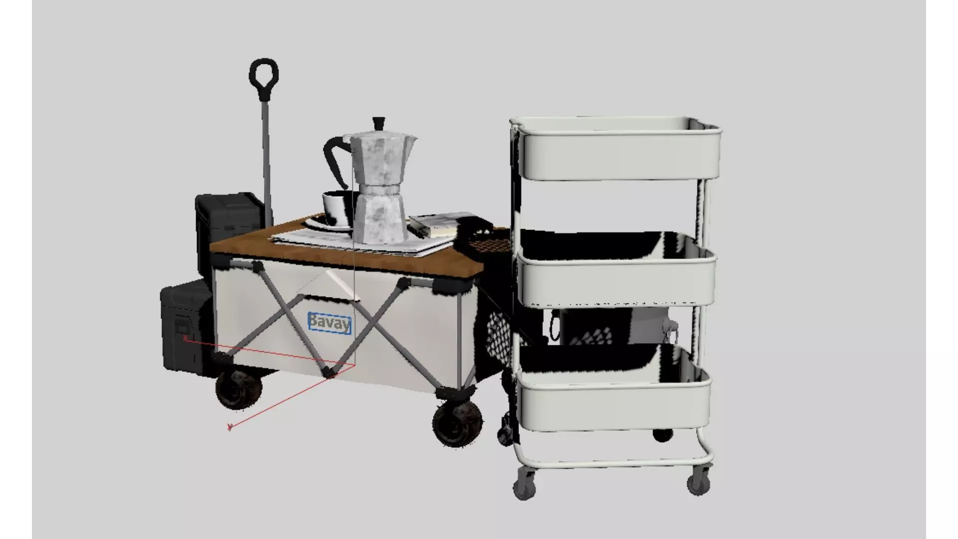 outdoor gear Low-poly 3D model_4