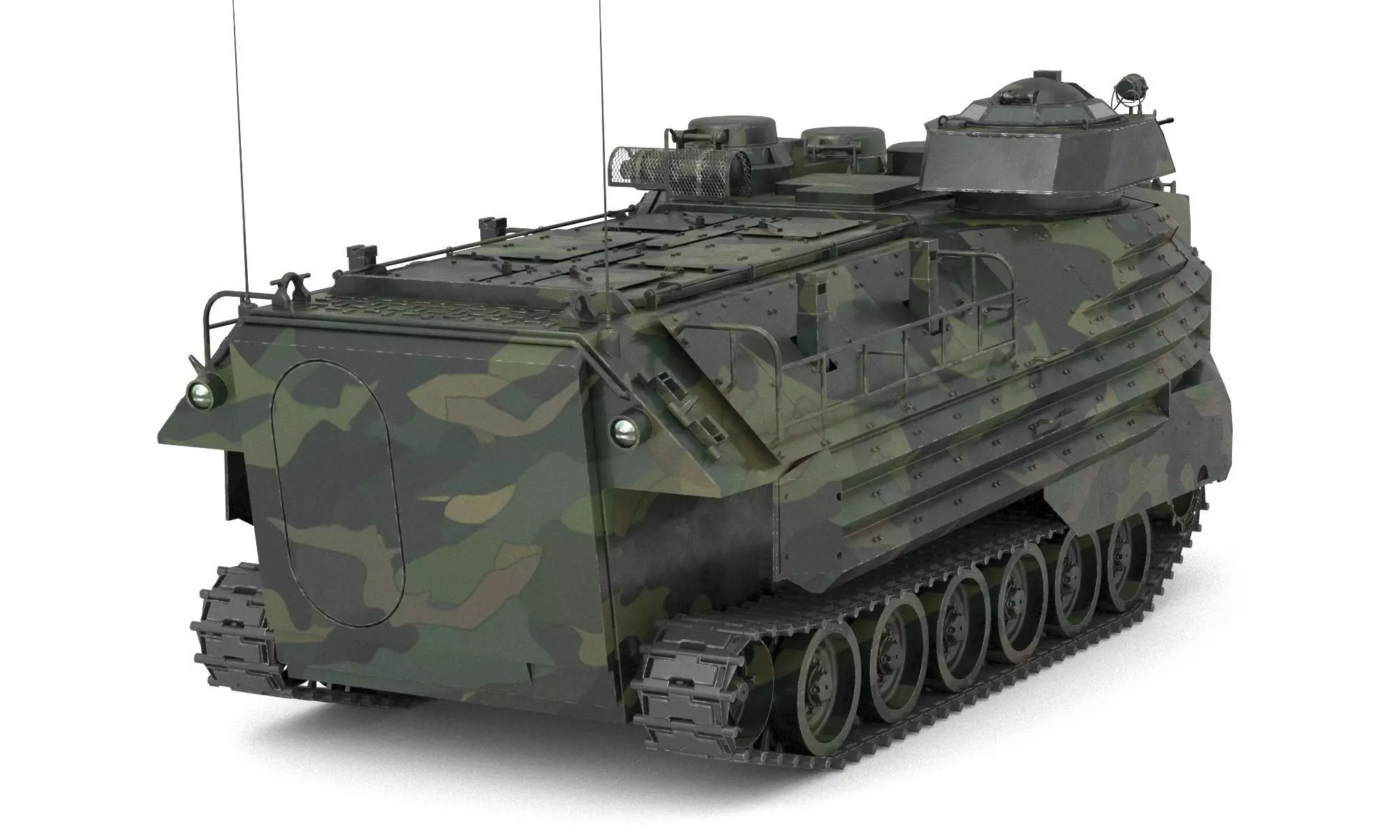 Landing Tracked Vehicle AAV7 3D model_11
