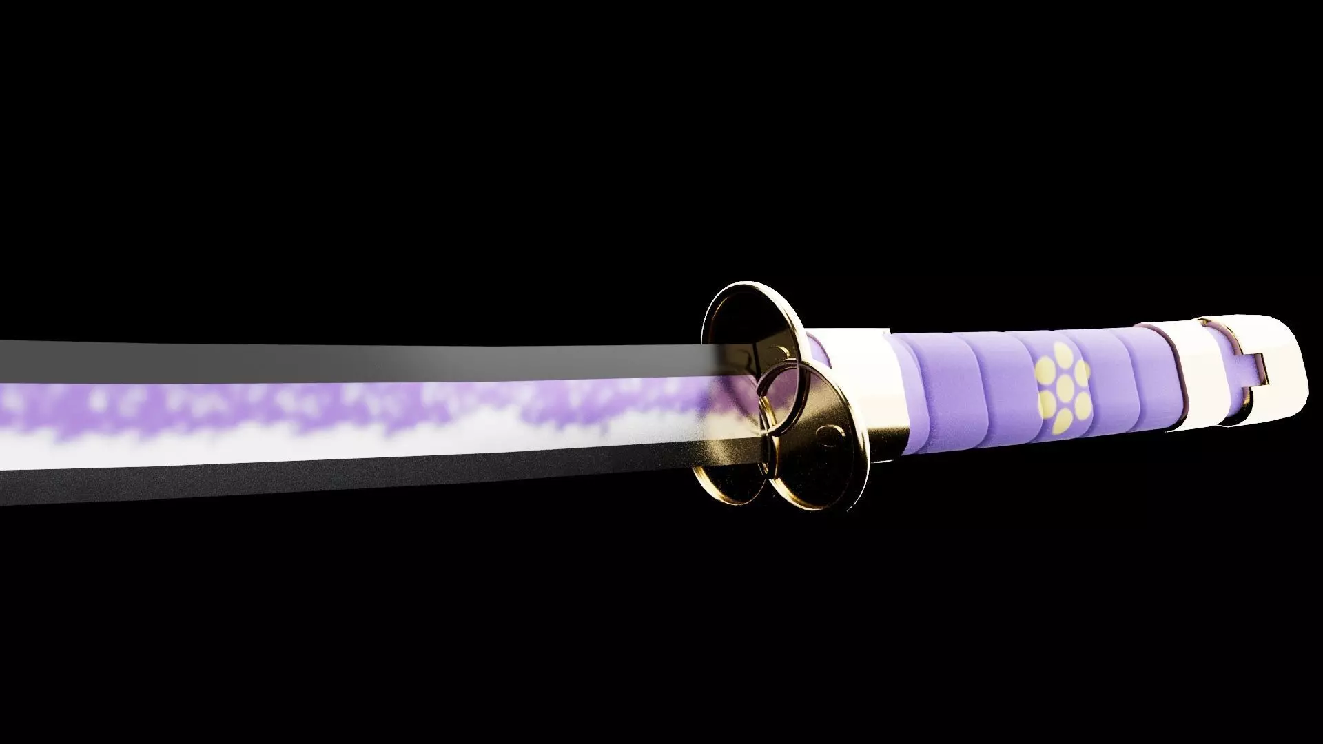 ENMA SWORD FROM ONEPIECE Low-poly 3D model_8