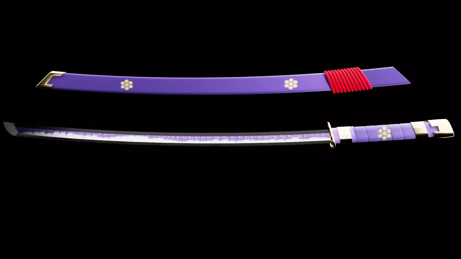 ENMA SWORD FROM ONEPIECE Low-poly 3D model_9