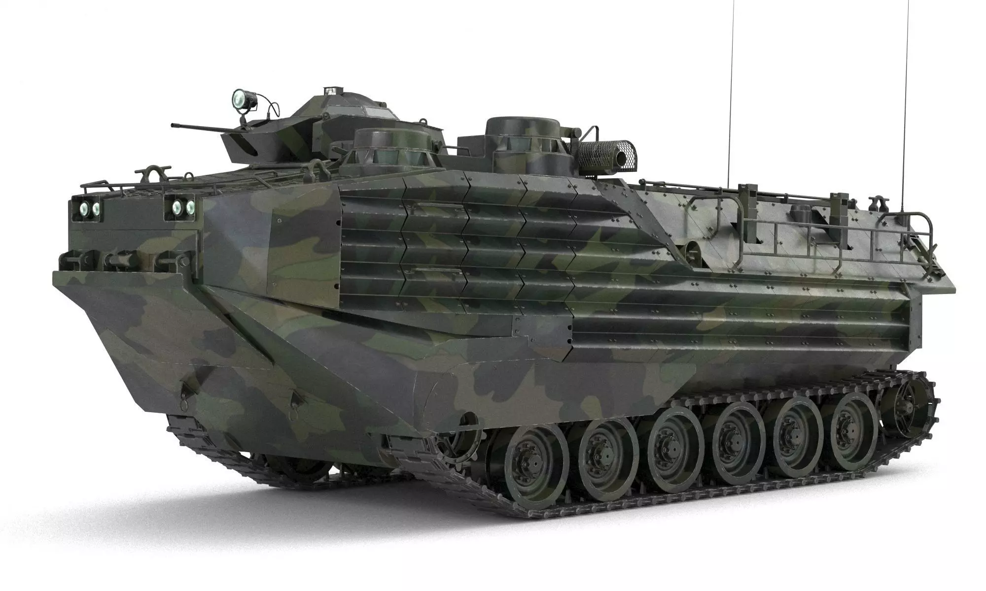 Amphibious Tracked Vehicle AAV7 3D model_4