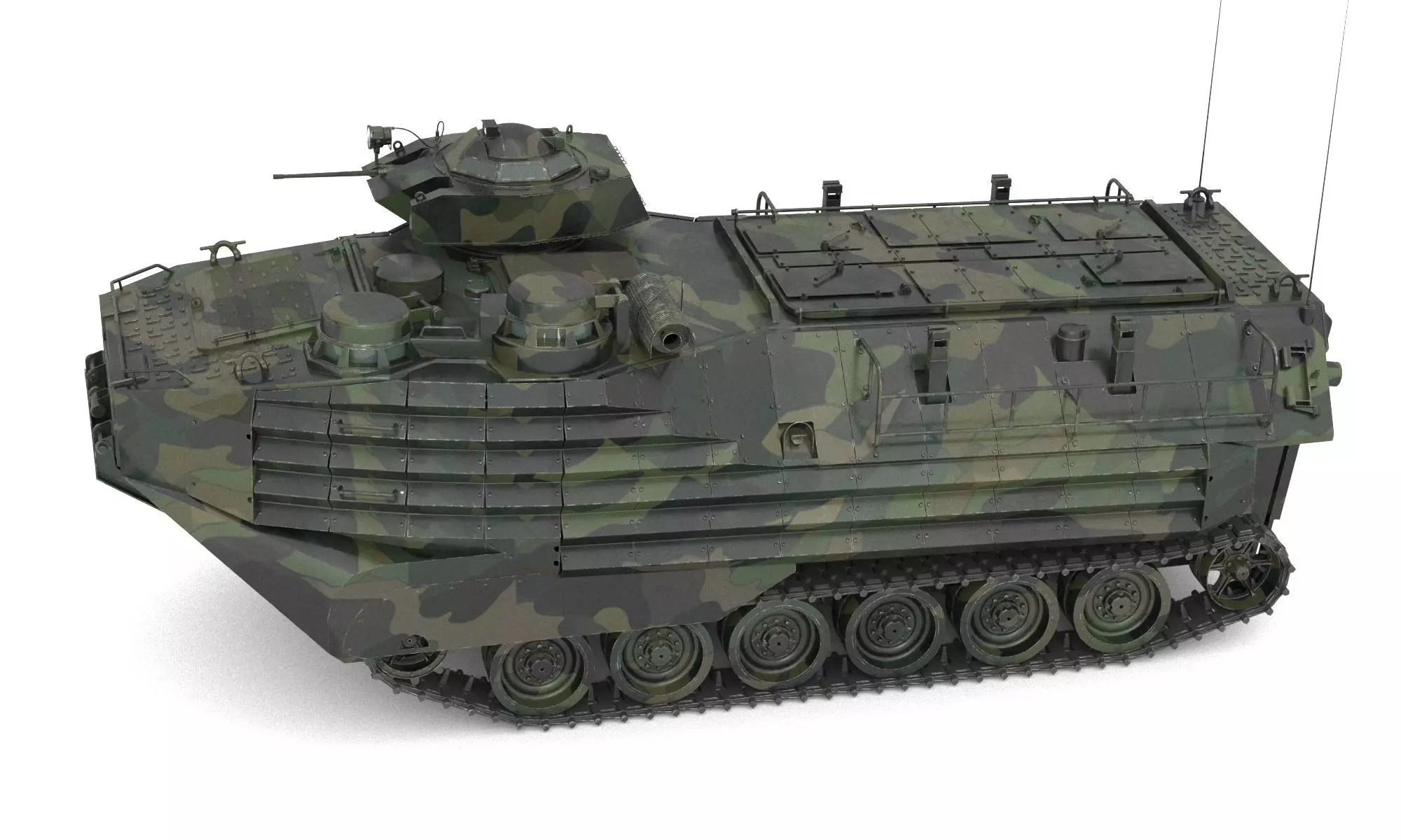 Amphibious Tracked Vehicle AAV7 3D model_6