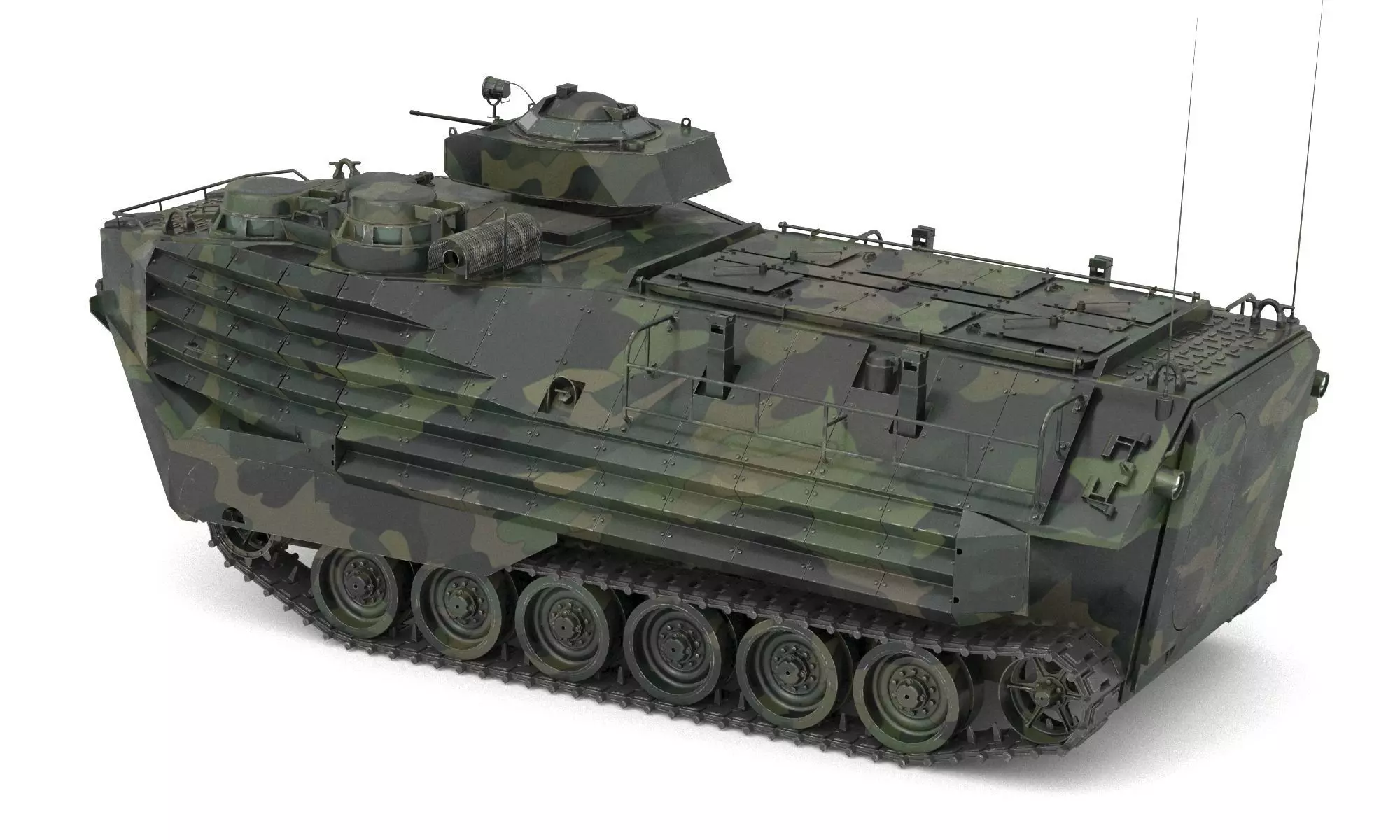 Amphibious Tracked Vehicle AAV7 3D model_5