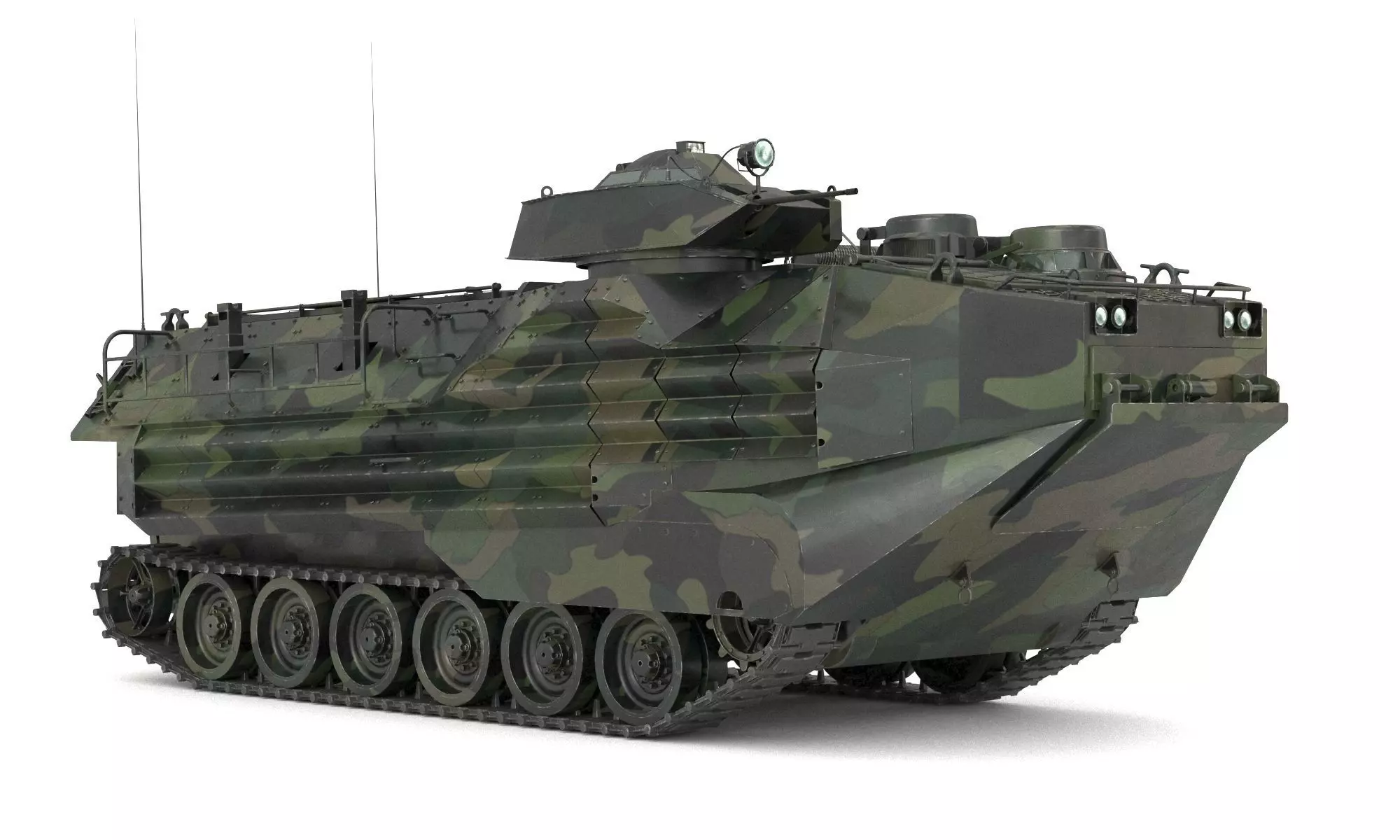 Amphibious Tracked Vehicle AAV7 3D model_9