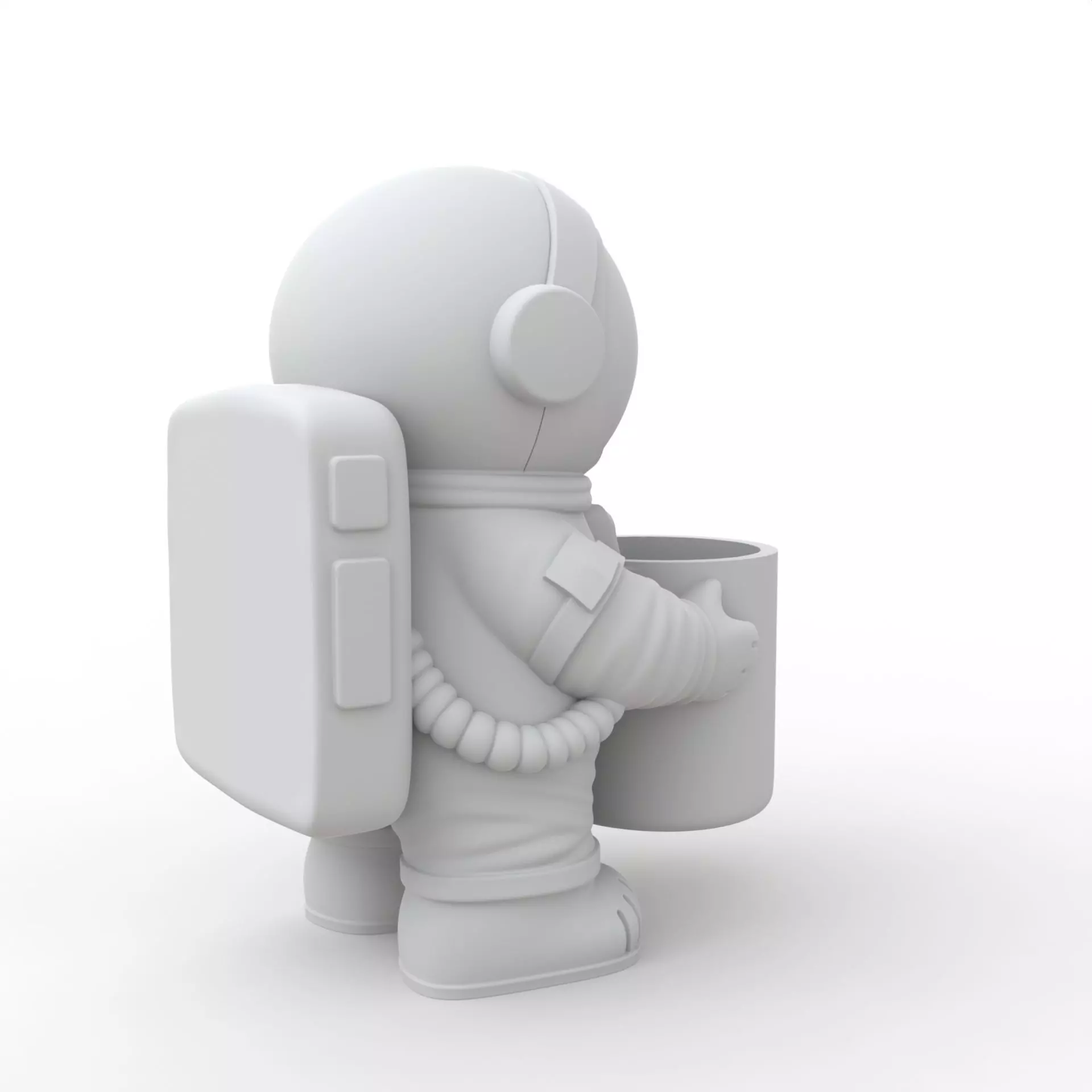 Astronaut Plant Pot 3D Print Model 3D print model_3