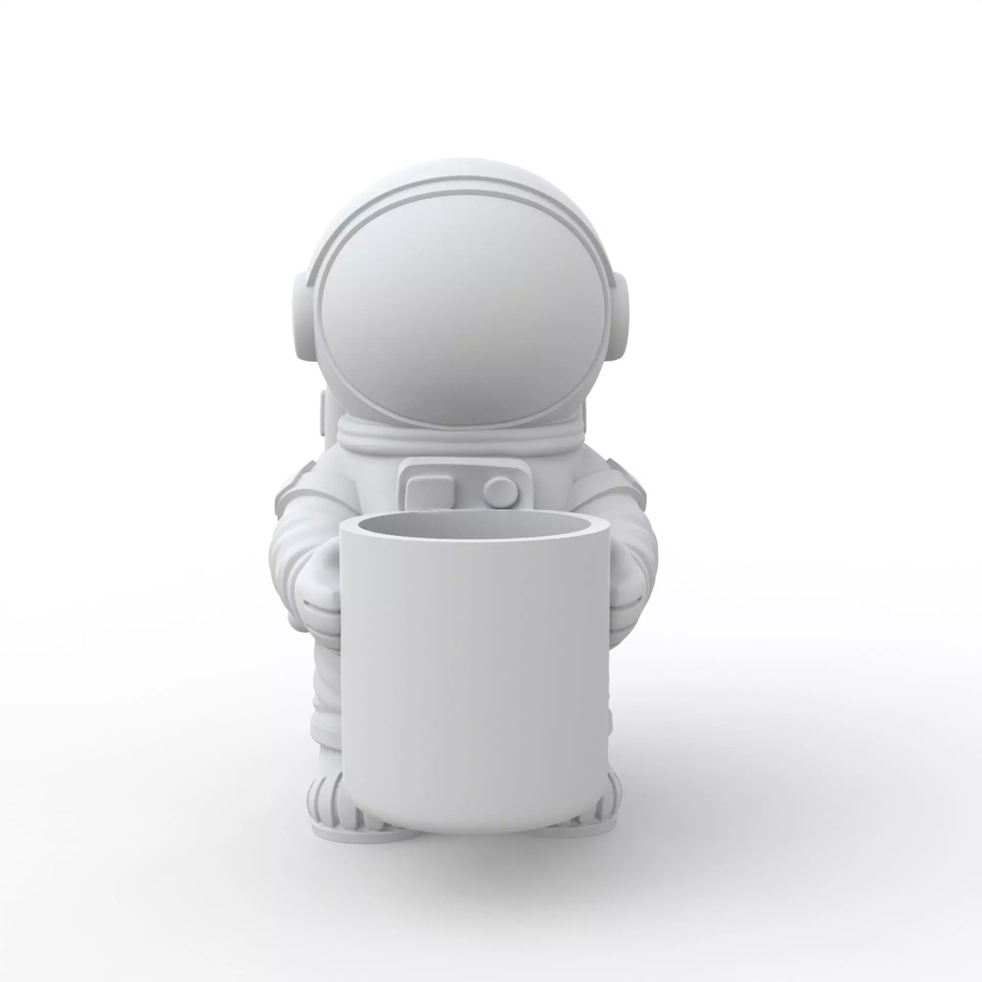 Astronaut Plant Pot 3D Print Model 3D print model_5
