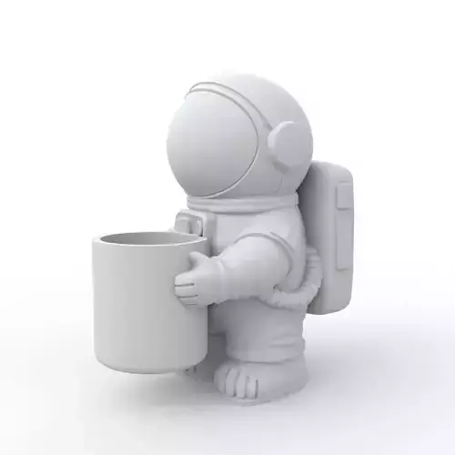 Astronaut Plant Pot 3D Print Model