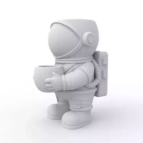Astronaut Plant Pot 3D Print Model