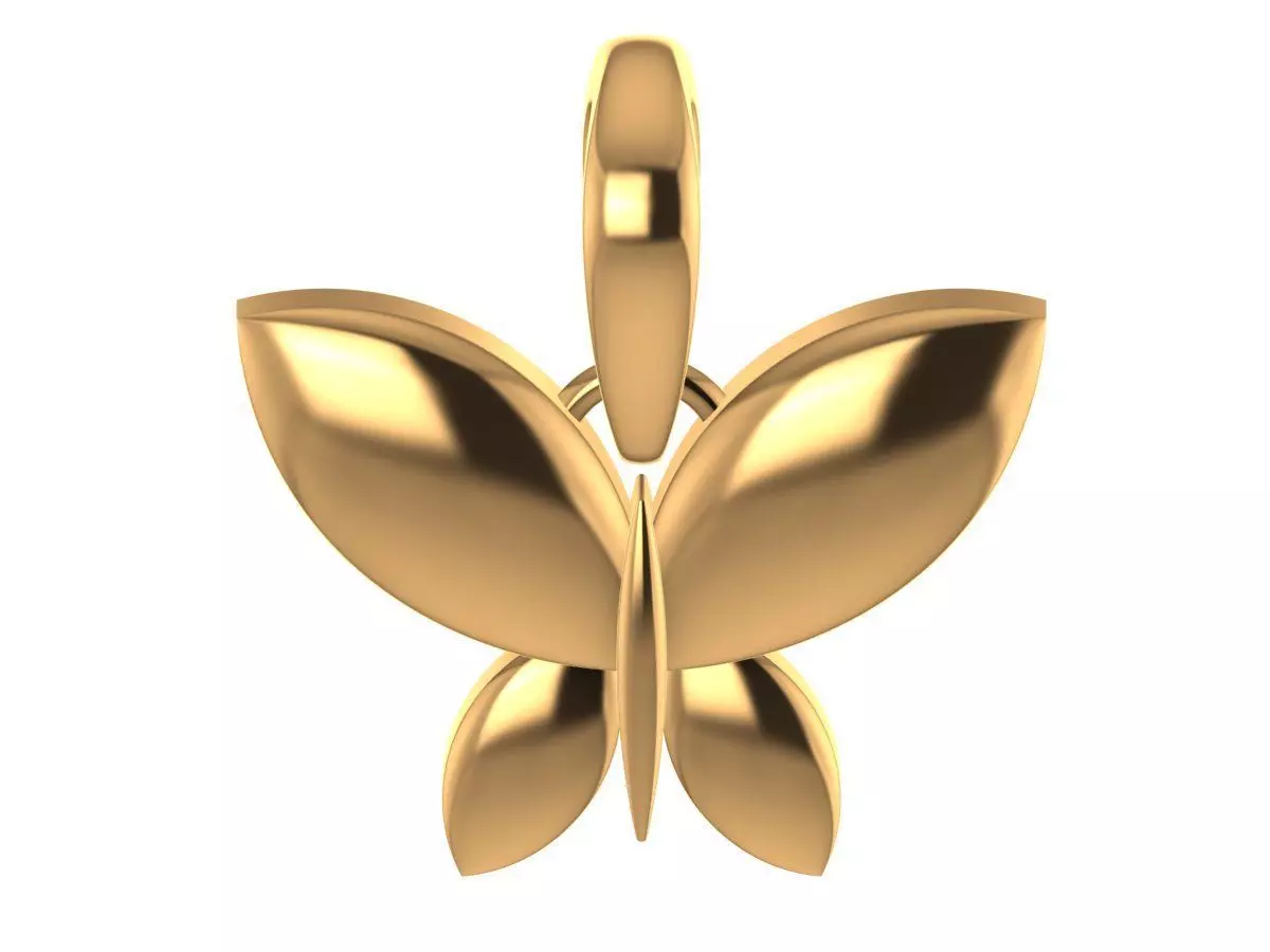 ButterFly Pendant 3D print model_0