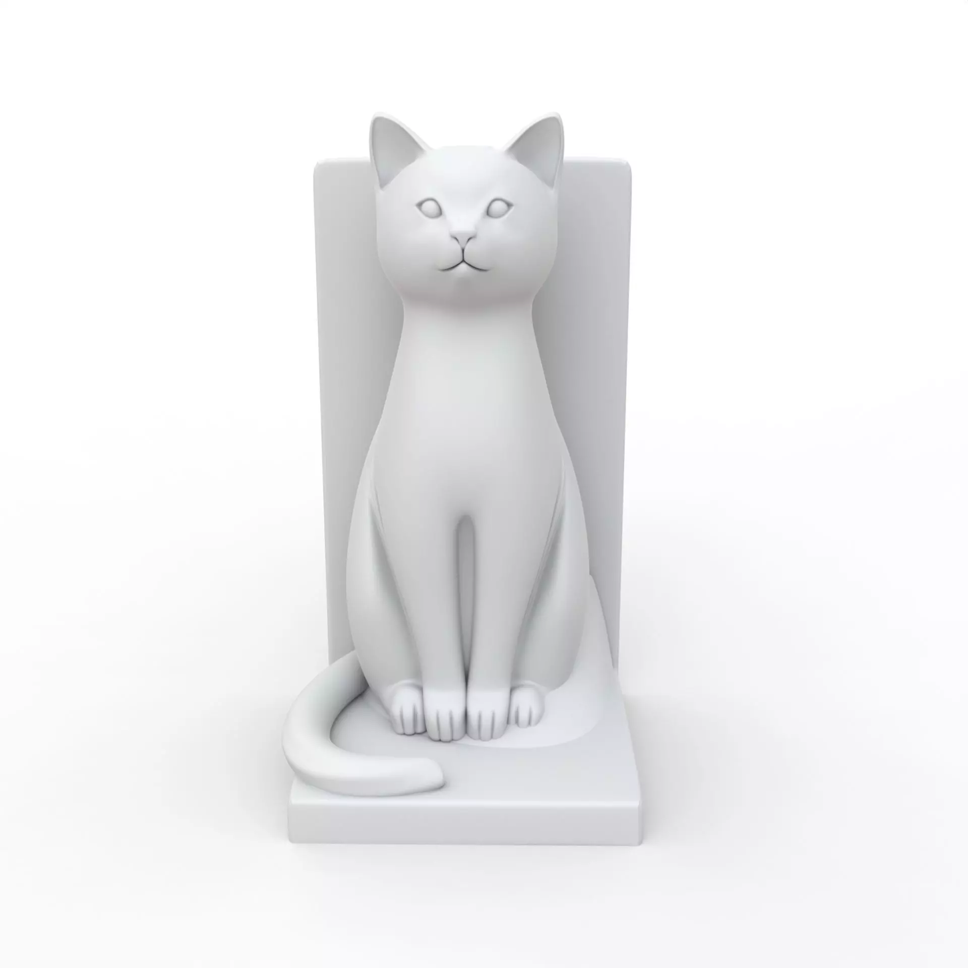 Cat Book Holder 3D Print Model 3D print model_5