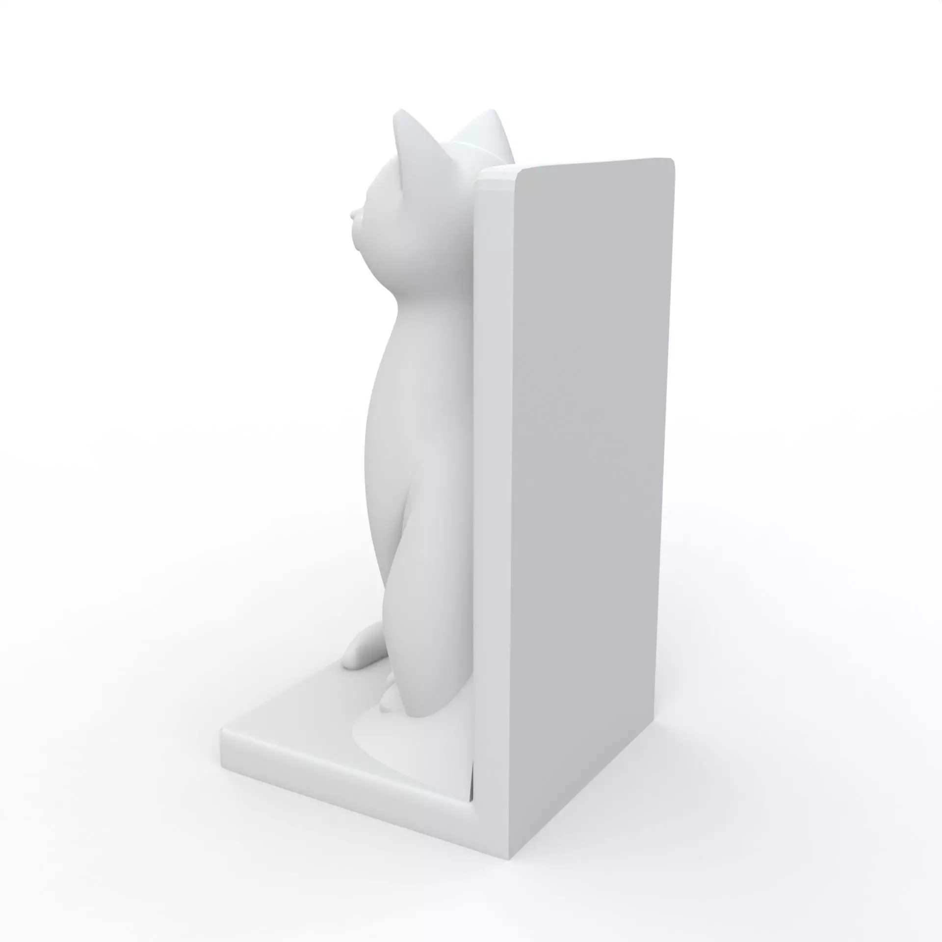 Cat Book Holder 3D Print Model 3D print model_3