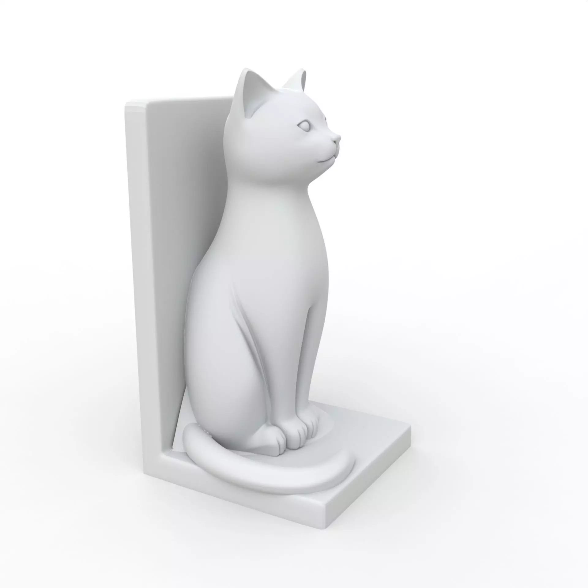 Cat Book Holder 3D Print Model 3D print model_0