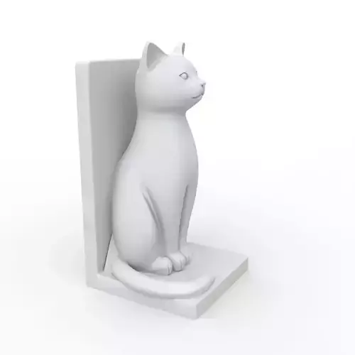 Cat Book Holder 3D Print Model