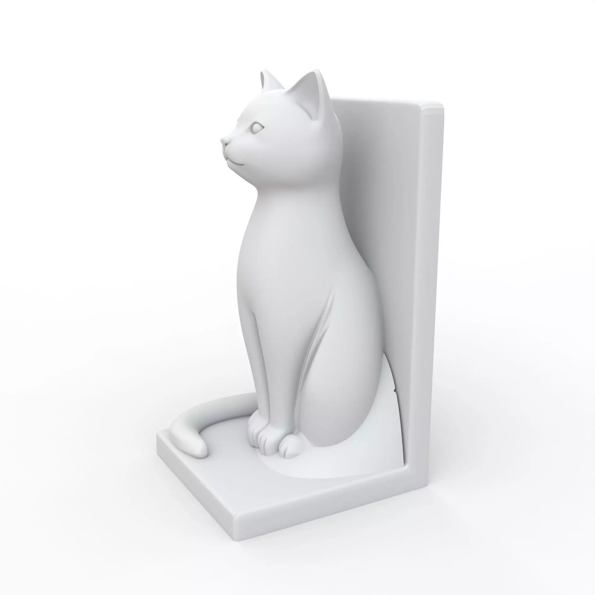 Cat Book Holder 3D Print Model 3D print model_1