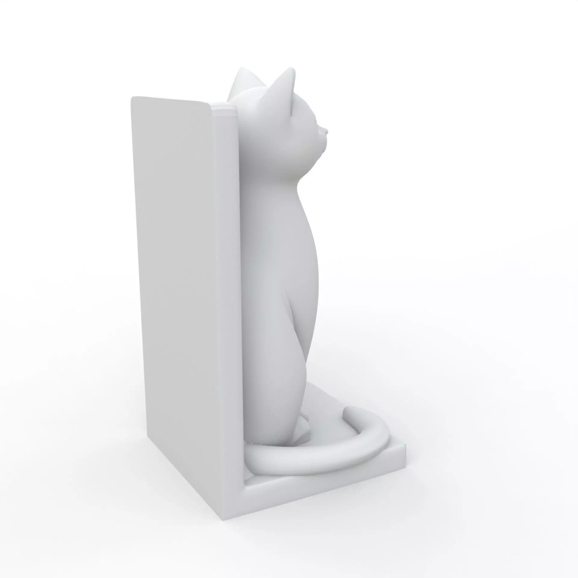 Cat Book Holder 3D Print Model 3D print model_4
