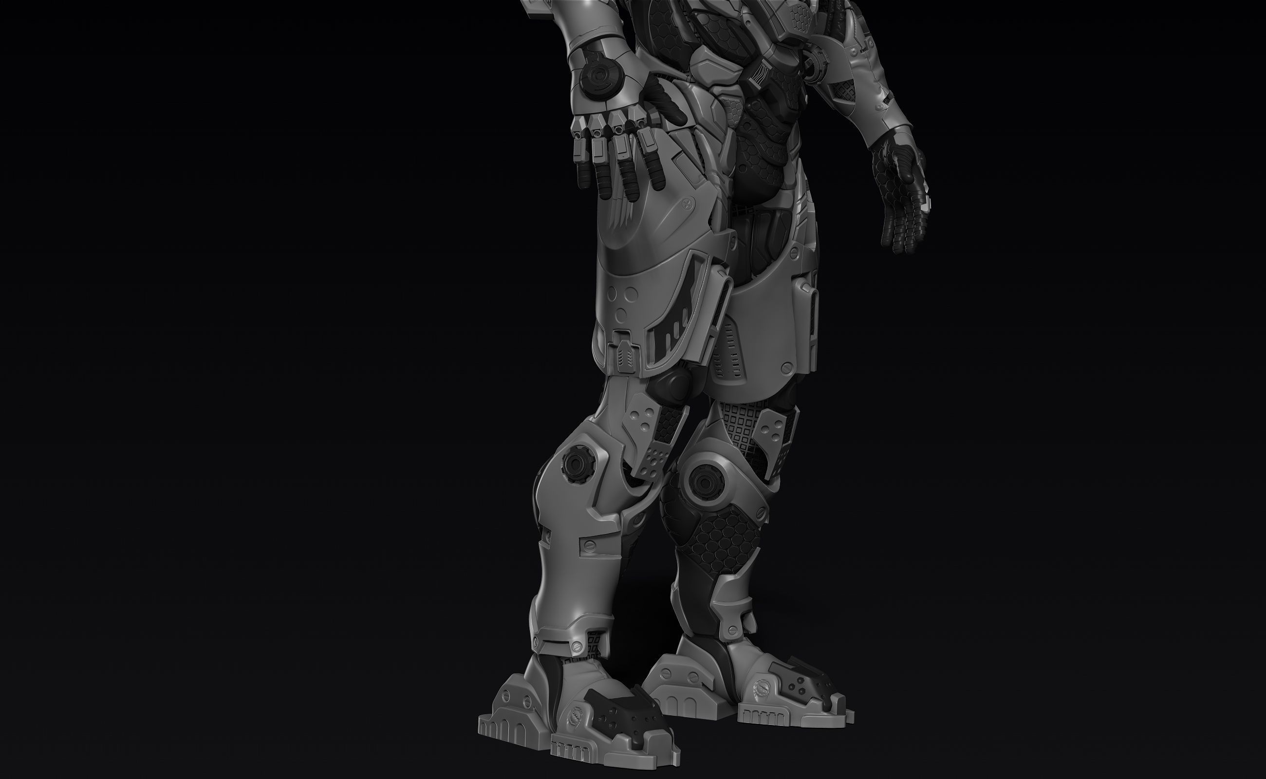 Cybernetist Zbrush 3D model_17