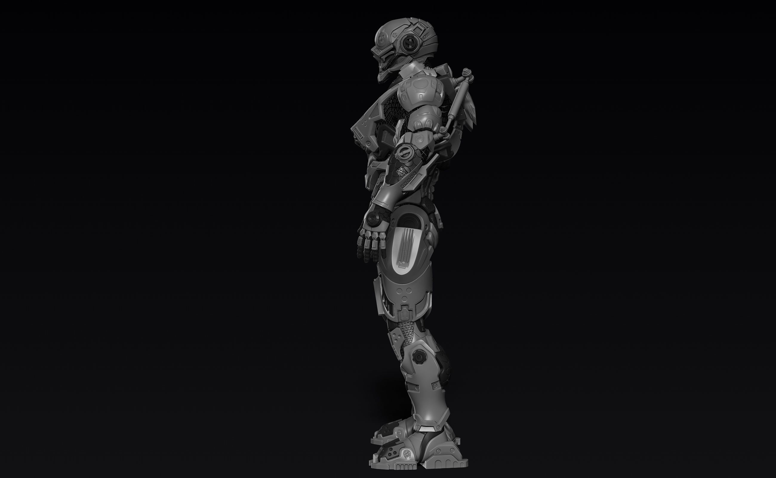 Cybernetist Zbrush 3D model_12