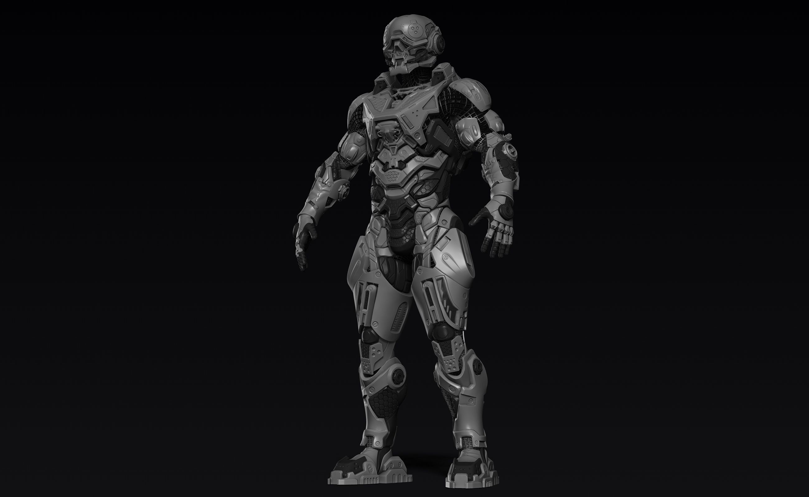 Cybernetist Zbrush 3D model_10