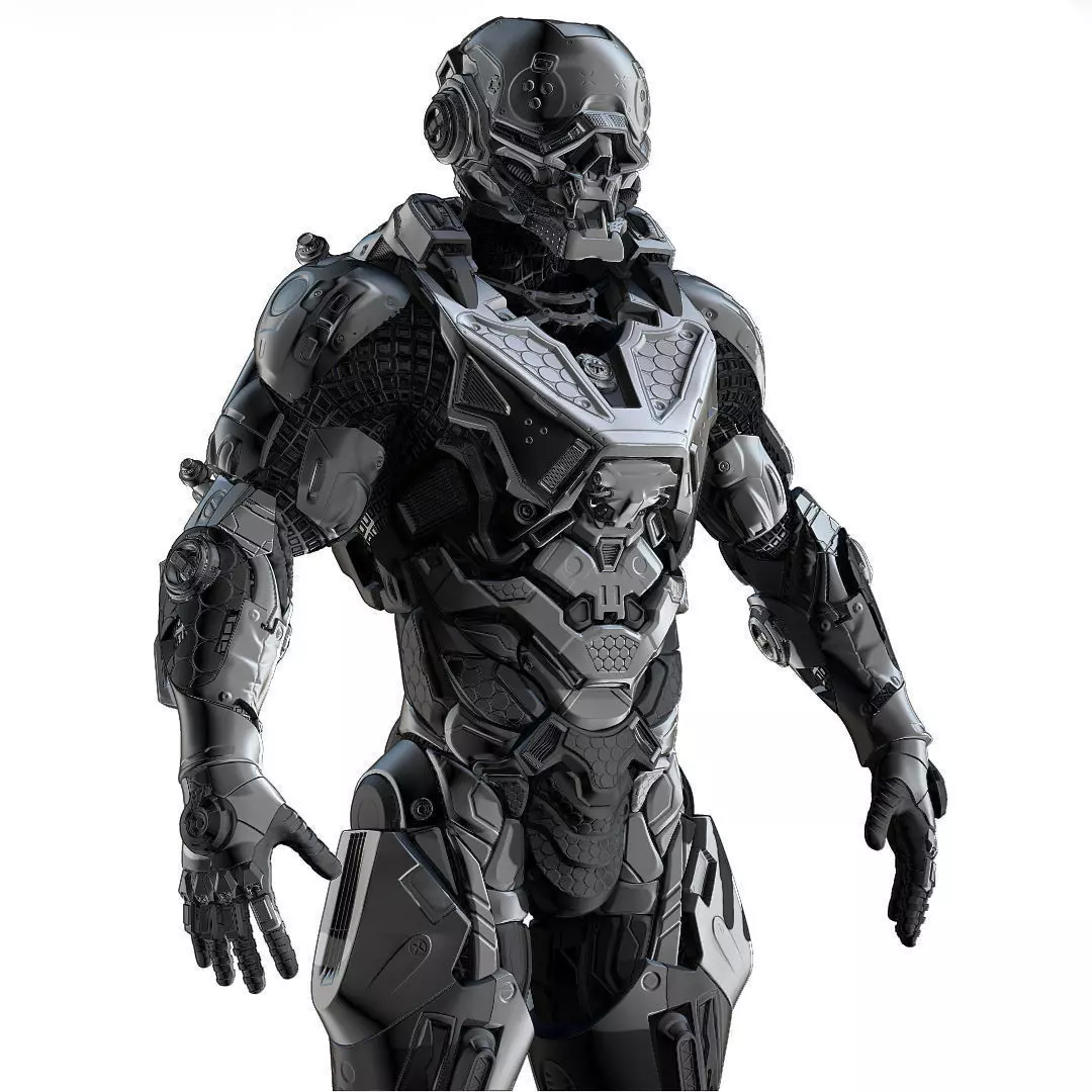 Cybernetist Zbrush 3D model_0