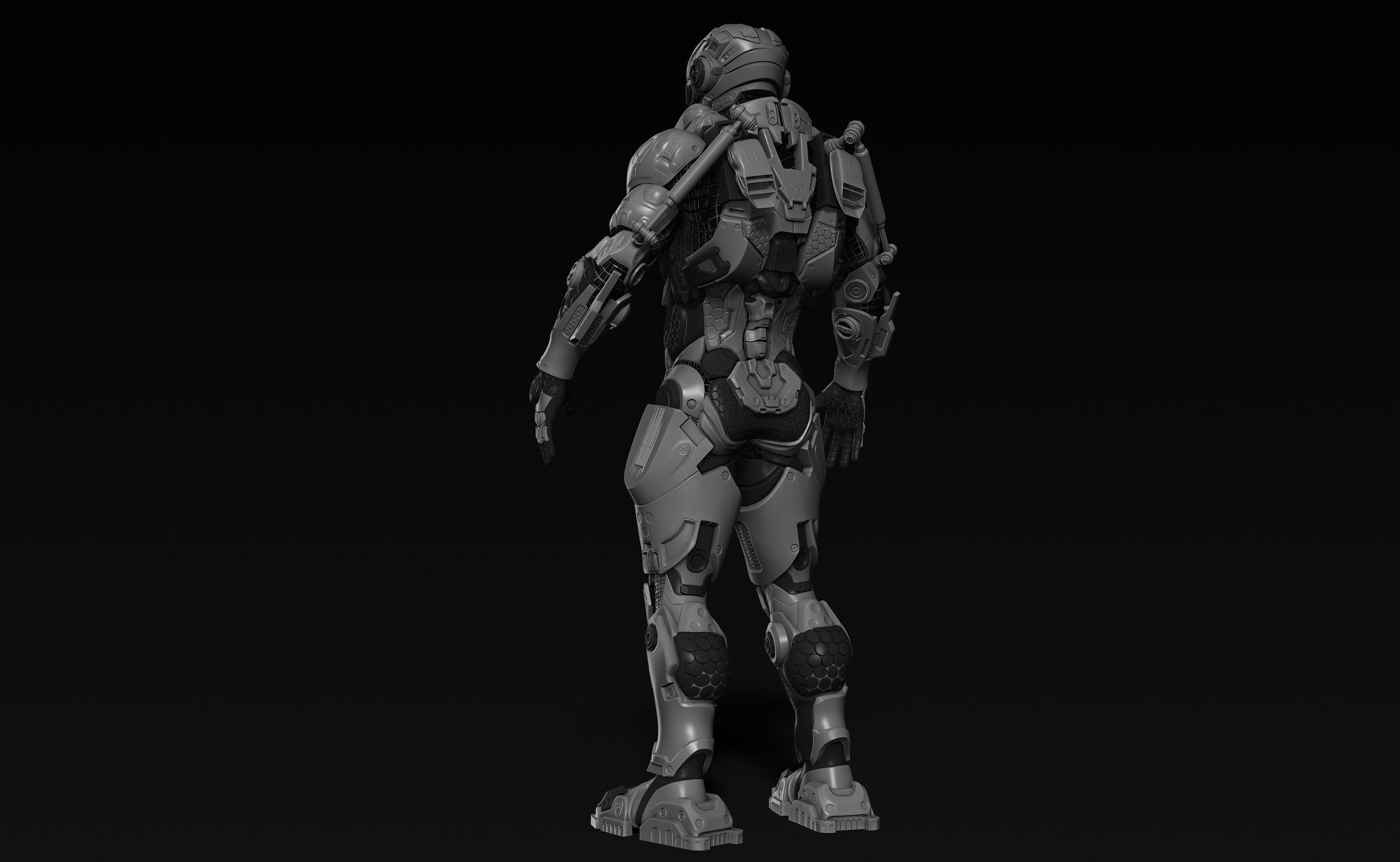 Cybernetist Zbrush 3D model_13