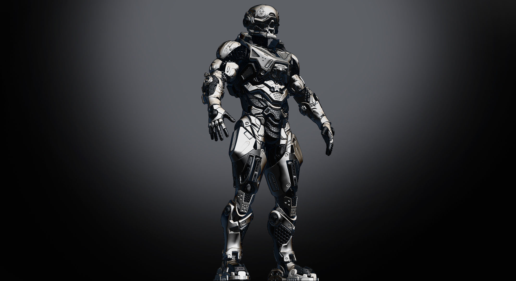 Cybernetist Zbrush 3D model_8
