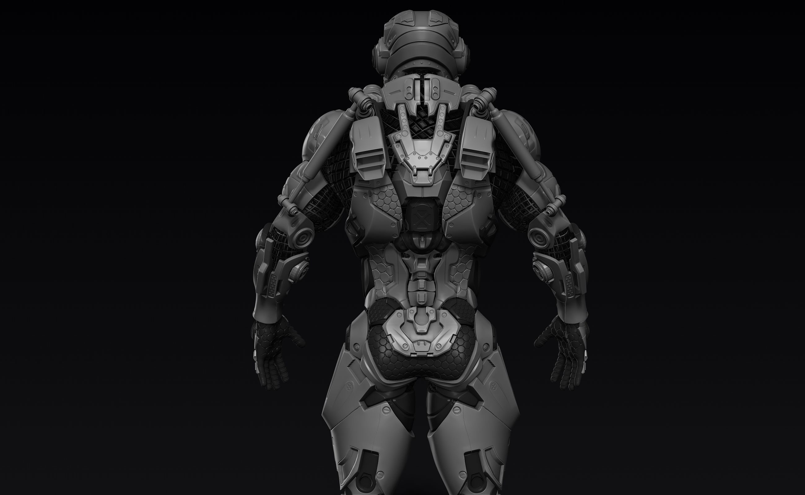 Cybernetist Zbrush 3D model_14
