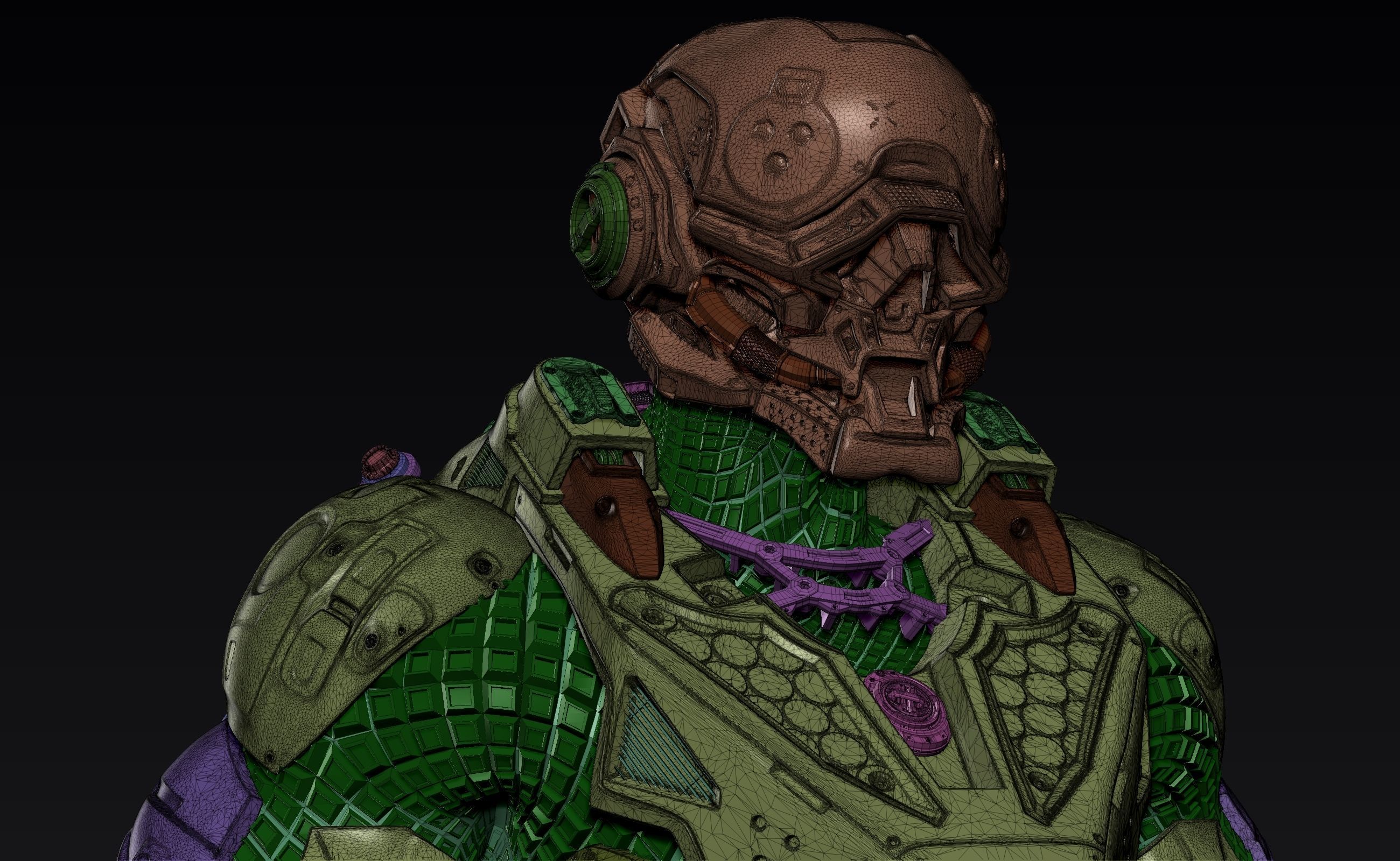 Cybernetist Zbrush 3D model_22