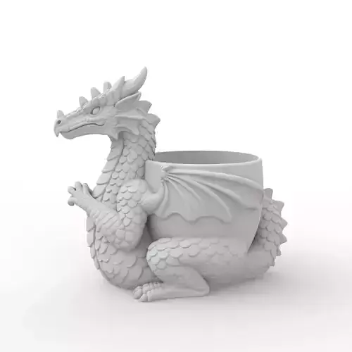 Dragon Cup 3D Print Model