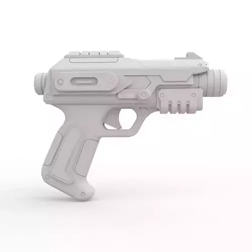 Futuristic Weapon 3D Print Model