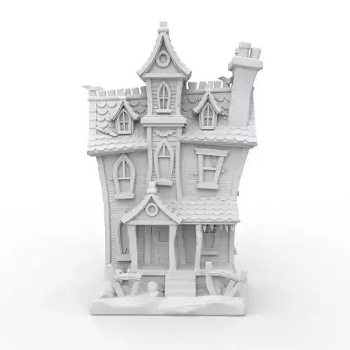 Haunted House 3D Print Model